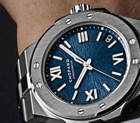 蕭邦Alpine Eagle系列手表：Lucent Steel?不銹鋼表殼與阿萊奇藍色面盤，不同尺寸滿足男女需求！